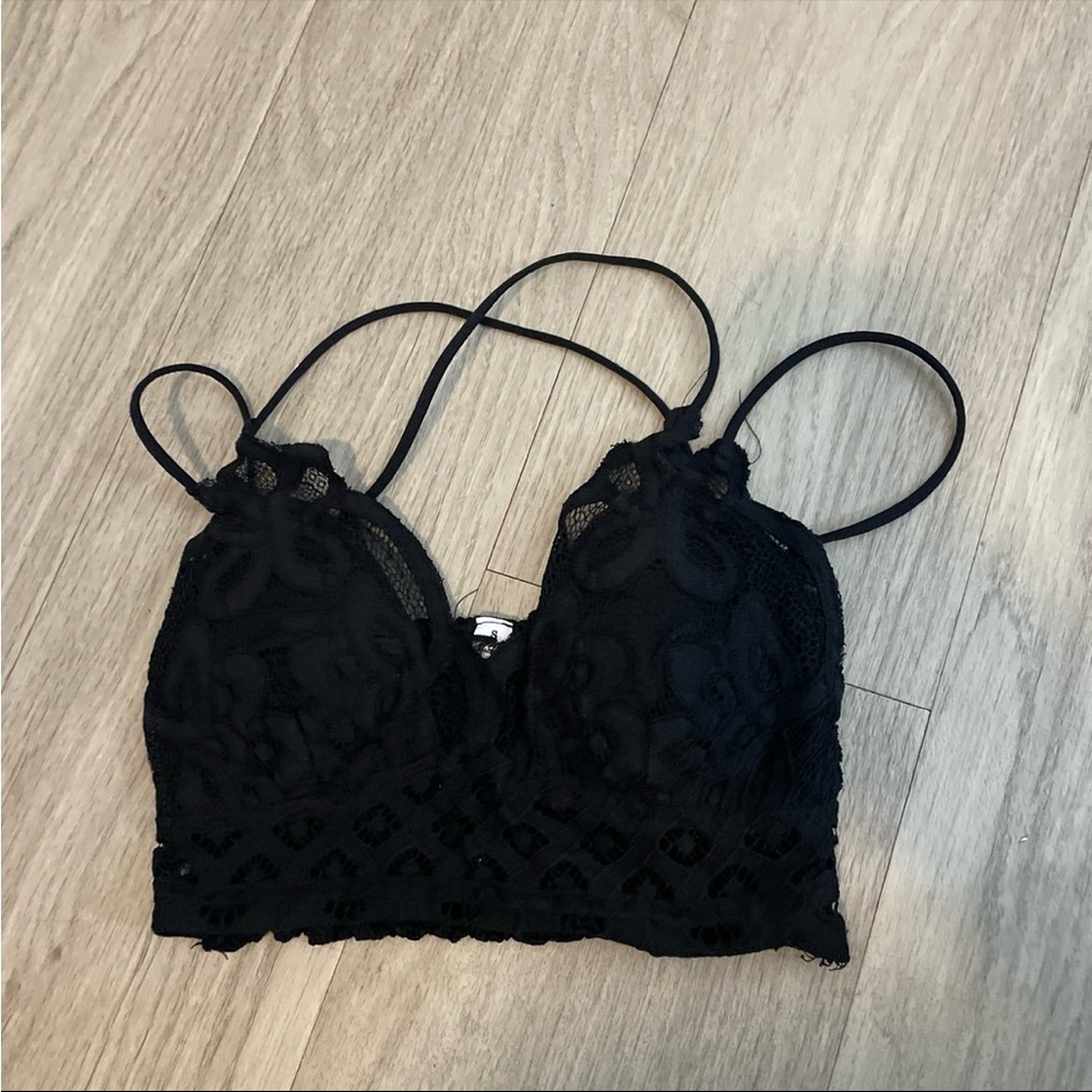 Elegant Black Lace Bralette